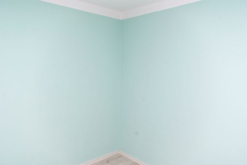 Покрашенная комната